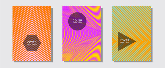 Brochure covers, posters, banners vector templates.
