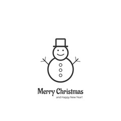 vecor Merry Christmas icon design Vector image