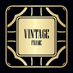 Art Deco Border Frame