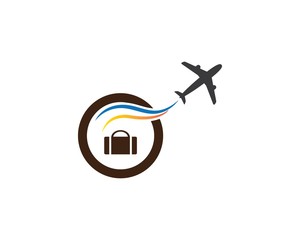 plane logo vector icon