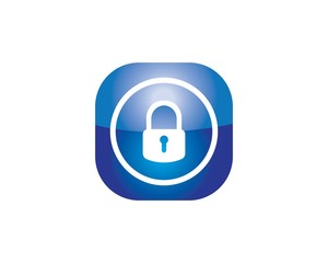lock icon logo vector