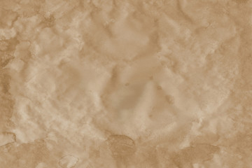 - Old coffee grunge paper texture. Vintage background for design and scrapbooking. Old, compressed and crumpled effect.