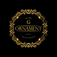 Frame Luxury with Golden Color