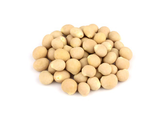 Lupin Seed (Beans) Isolated on White Background.