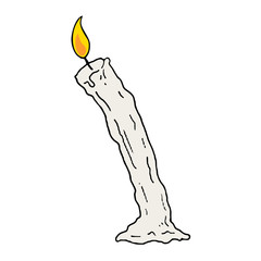 Candle hand draw design