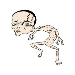 Cartoon creature draw