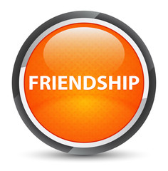Friendship galaxy orange round button