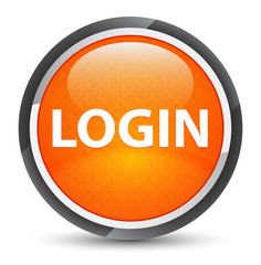 Login galaxy orange round button
