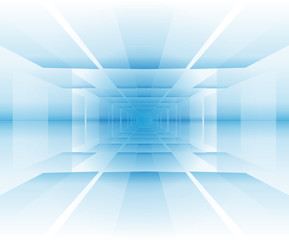 White and blue vector background - technology or sci-fi theme