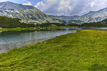 Naklejka na ściany i meble Amazing Summer landscape of Muratovo lake, Pirin Mountain, Bulgaria