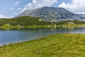 Naklejka na ściany i meble Amazing Summer landscape of Muratovo lake, Pirin Mountain, Bulgaria
