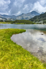 Amazing Summer landscape of Muratovo lake, Pirin Mountain, Bulgaria