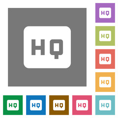Fototapeta premium High quality sign square flat icons