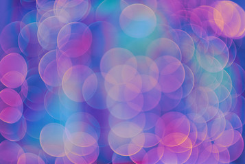 Abstract circular bokeh background of night light