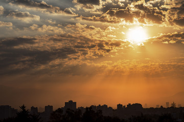 Amanecer en la Ciudad de Mexico