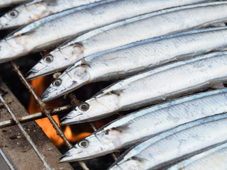 さんまの炭火焼