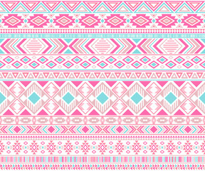Tribal ethnic motifs geometric seamless background