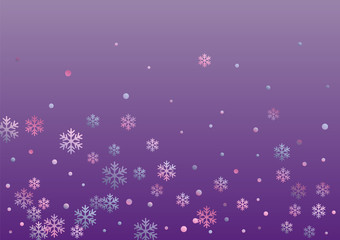 Winter snowflakes and circles design. 