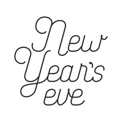 new years eve isolated icon