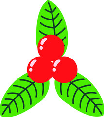 Cute Christmas English holly