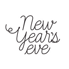 happy new year isolated icon