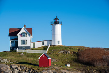 Fototapeta na wymiar Nubble Lighthouse Maine