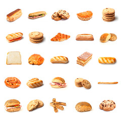 bread , bakery and sandwiches collage