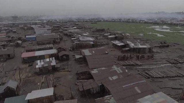 Makoko is regarded as Nigeria's biggest slum with dwellers building on stilts.
They are called the floating community and this is a drone footage flying over the sawmill part of the slum.