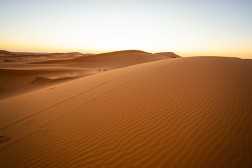 Fototapeta na wymiar Sahara Desert, Morocco.