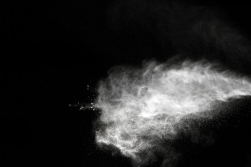 Powder explosion as background
