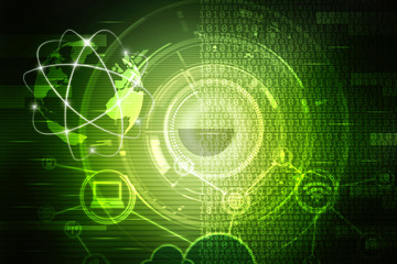 Digital Abstract technology background,2d illustration