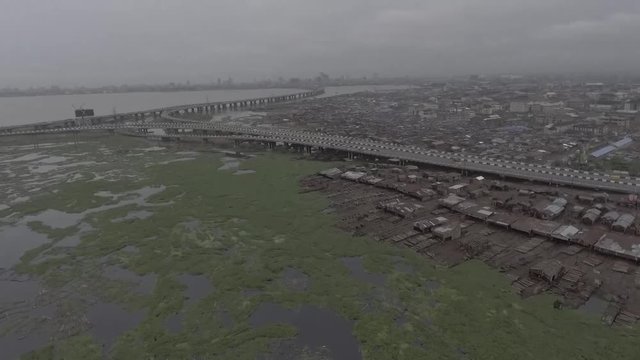 Makoko is regarded as Nigeria's biggest slum with dwellers building on stilts.
They are called the floating community and this is a drone footage flying over the community that never sleeps.
