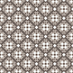 Brown beige white seamless geometric pattern