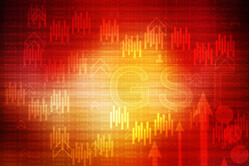 2D Digital Abstract Business Networking background