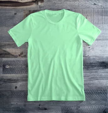 Light Mint Green Blank Tee Shirt foto de Stock | Adobe Stock