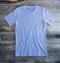 Light Blue Blank Tee Shirt 