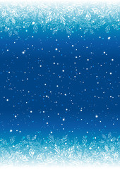 Snowflakes shiny borders for Your winter design 2