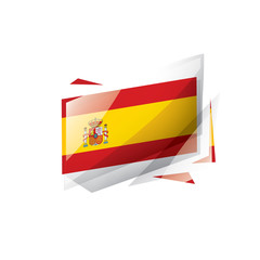 spain flag, vector illustration on a white background
