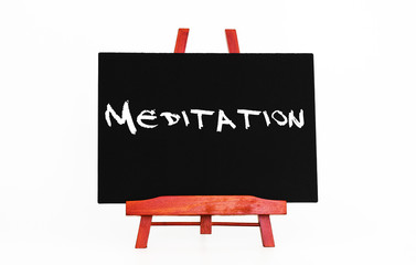 Meditation Hinweistafel