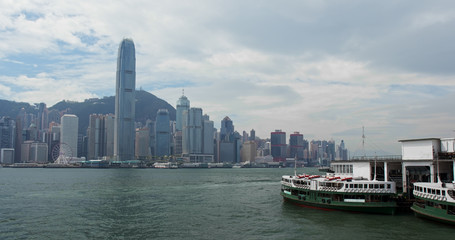Fototapeta premium Hong Kong ferry pier