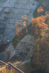 2017年秋の八ッ場ダム予定地の風景