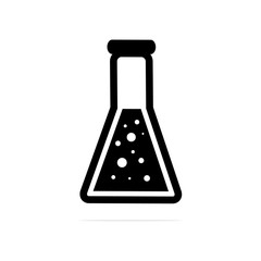 erlenmeyer flask icon. Vector concept illustration for design.