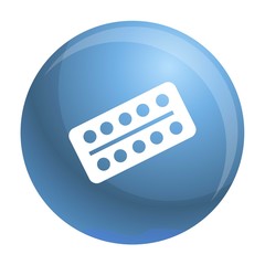 Medicine drugs icon. Simple illustration of medicine drugs vector icon for web design isolated on white background