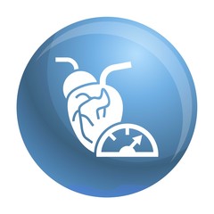 Dash board icon. Simple illustration of dash board vector icon for web design isolated on white background