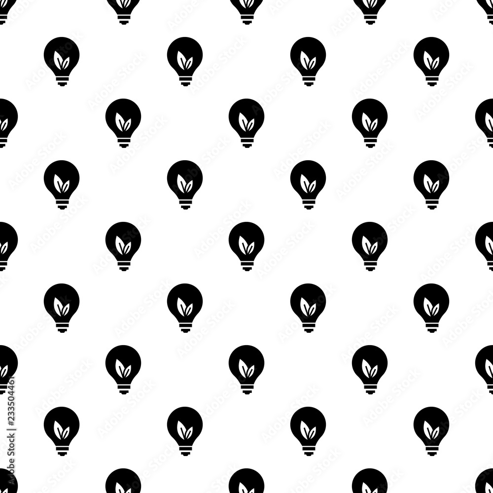 Poster eco bulb pattern seamless vector repeat for any web design