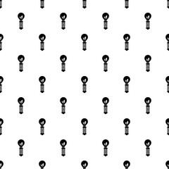 Hand eco bulb pattern seamless vector repeat for any web design