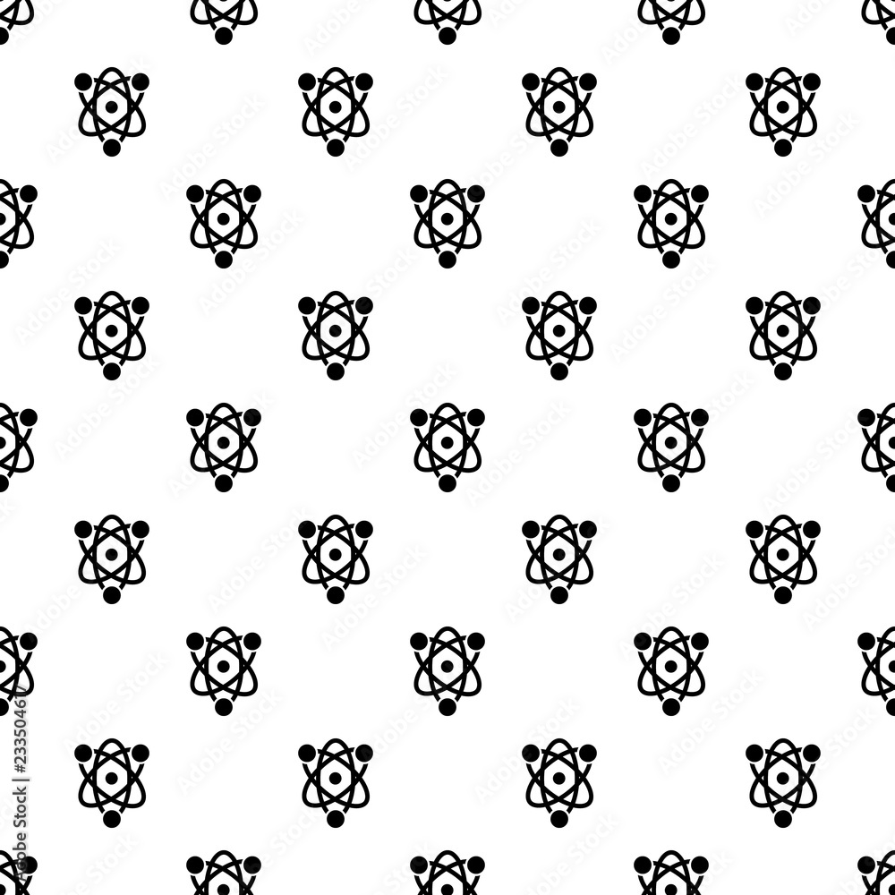 Poster eco atom pattern seamless vector repeat for any web design