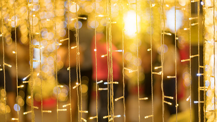 A beautiful firefly bulb with a bokeh is a beautiful background.