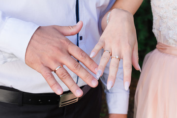 wedding rings young on hand