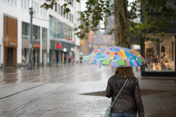 umbrella with woman 